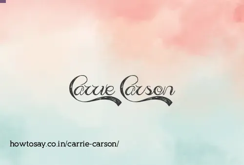 Carrie Carson