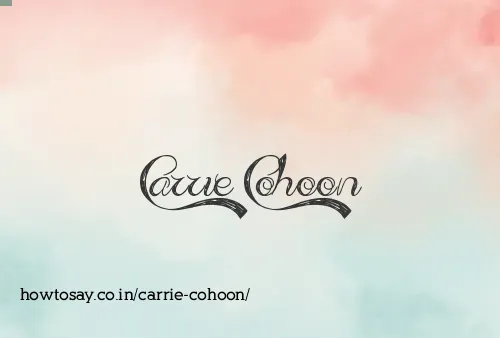 Carrie Cohoon