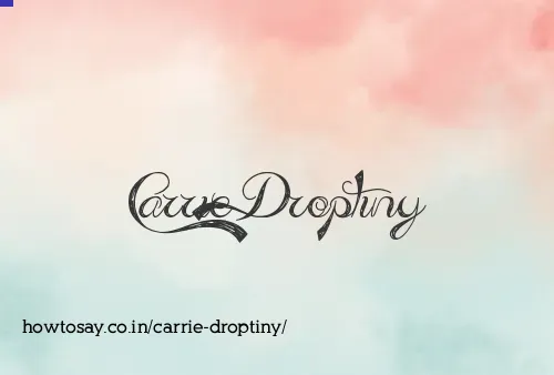 Carrie Droptiny