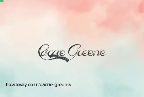 Carrie Greene