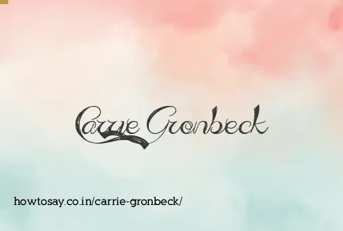 Carrie Gronbeck