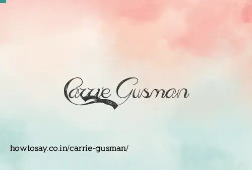 Carrie Gusman
