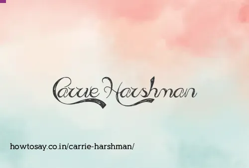 Carrie Harshman