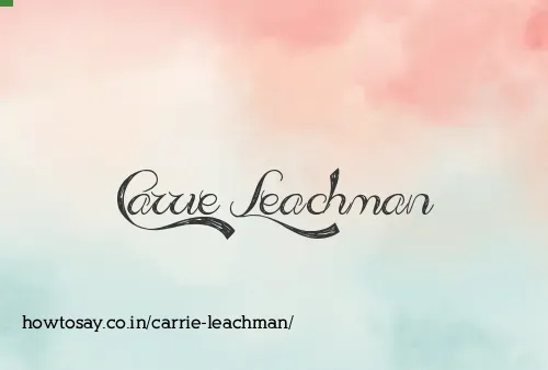 Carrie Leachman