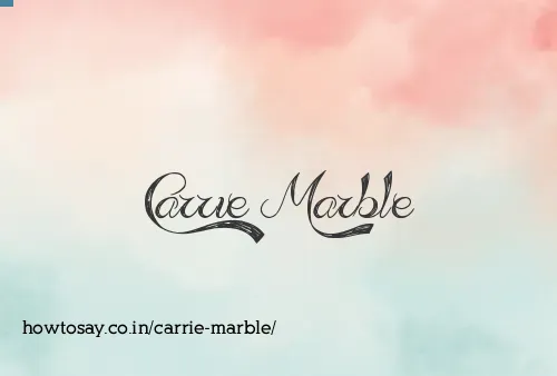 Carrie Marble