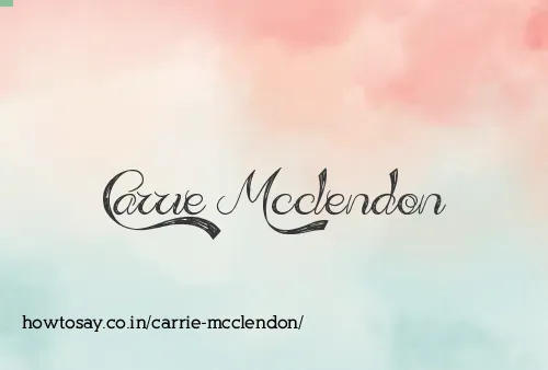 Carrie Mcclendon