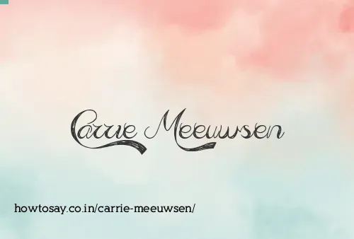 Carrie Meeuwsen