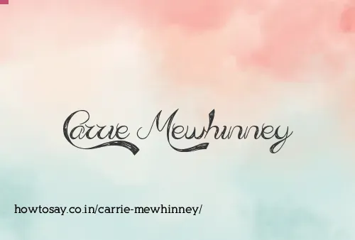 Carrie Mewhinney