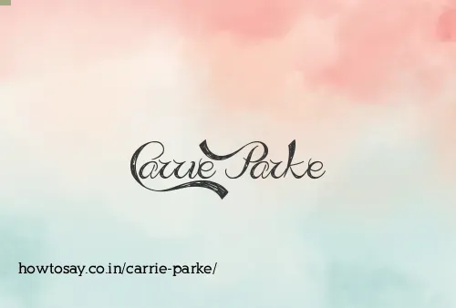 Carrie Parke