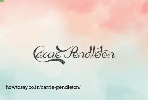 Carrie Pendleton
