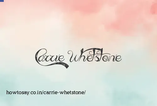 Carrie Whetstone
