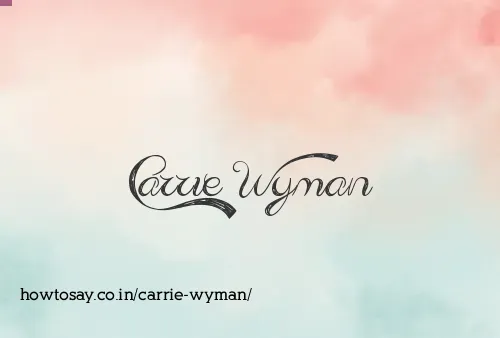 Carrie Wyman