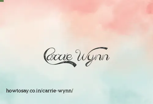 Carrie Wynn