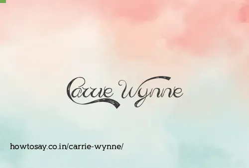 Carrie Wynne