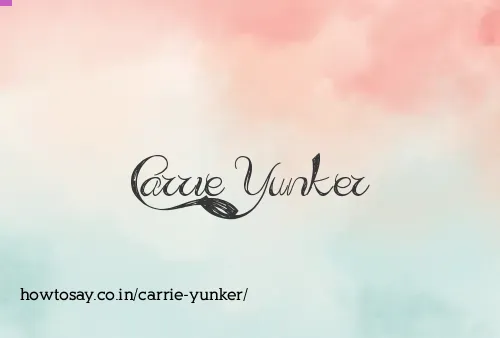 Carrie Yunker