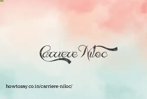 Carriere Niloc