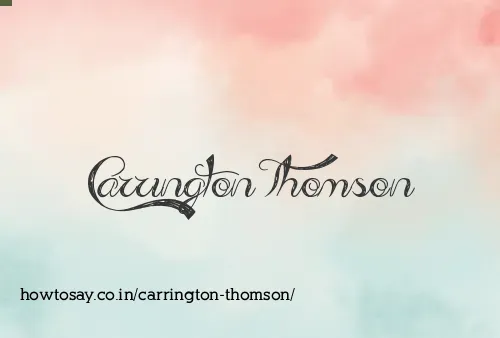 Carrington Thomson