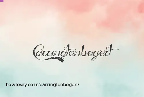 Carringtonbogert