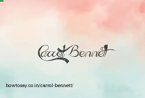 Carrol Bennett