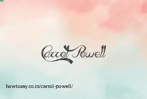Carrol Powell