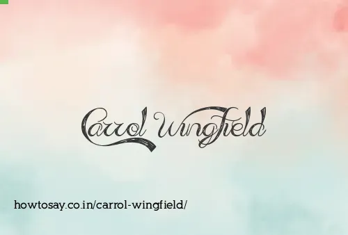 Carrol Wingfield