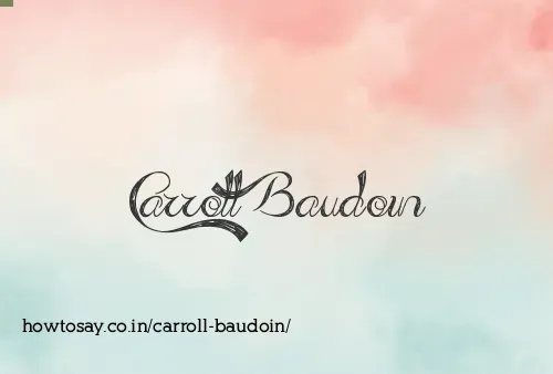 Carroll Baudoin