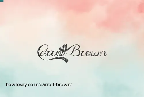 Carroll Brown