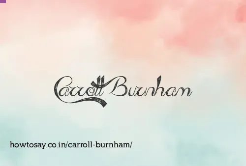 Carroll Burnham