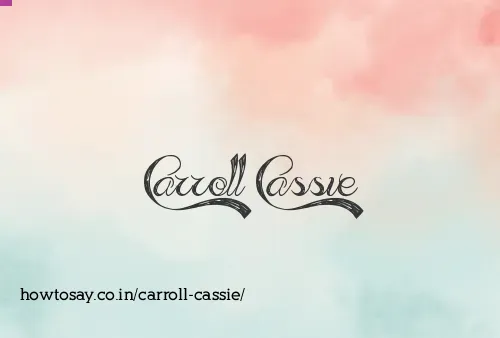 Carroll Cassie