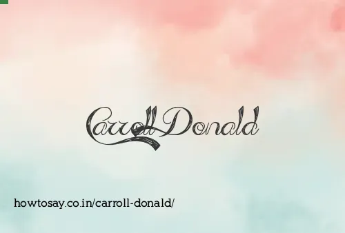 Carroll Donald