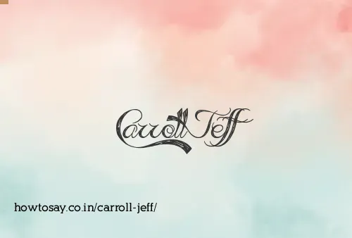 Carroll Jeff