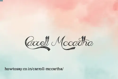 Carroll Mccartha