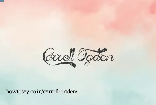 Carroll Ogden