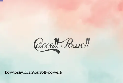 Carroll Powell