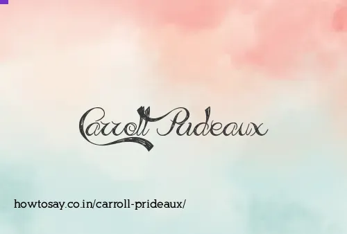 Carroll Prideaux