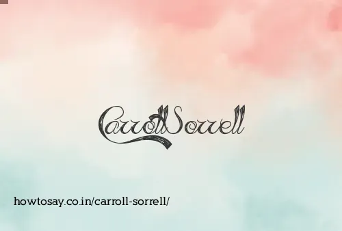 Carroll Sorrell