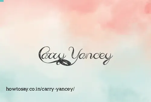 Carry Yancey