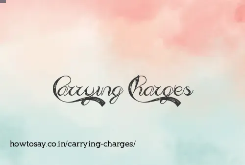 Carrying Charges