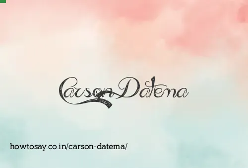 Carson Datema