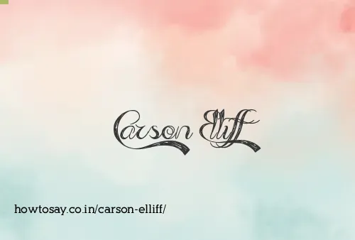 Carson Elliff