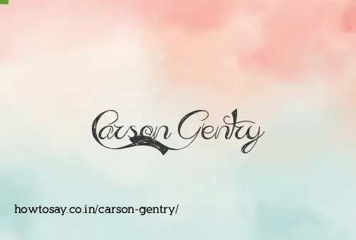 Carson Gentry