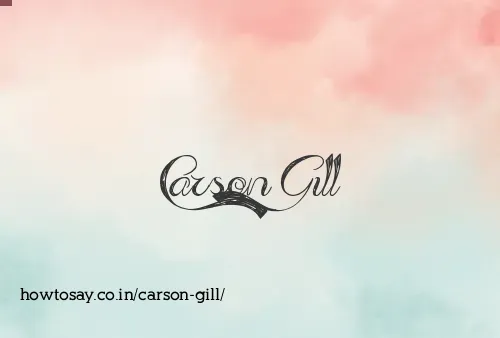 Carson Gill