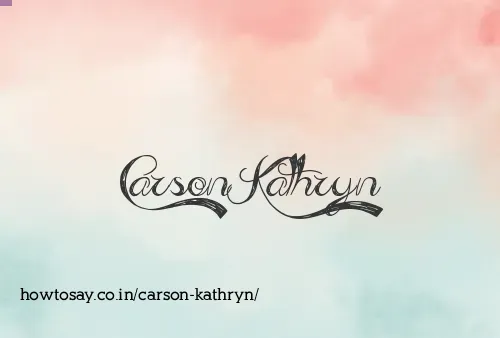 Carson Kathryn