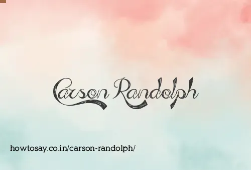 Carson Randolph