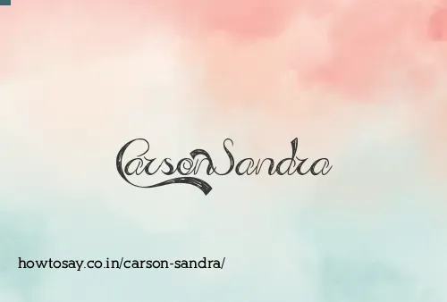 Carson Sandra