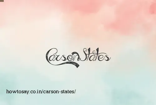 Carson States