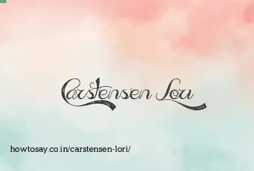 Carstensen Lori