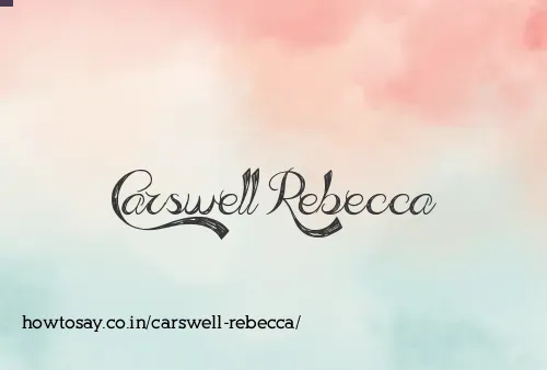 Carswell Rebecca