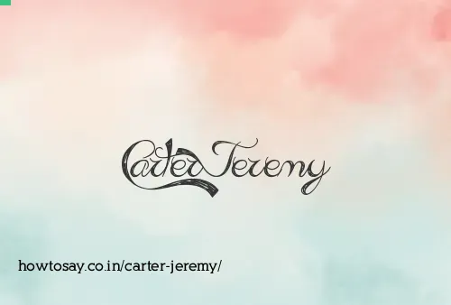Carter Jeremy