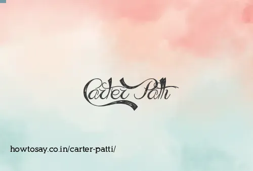 Carter Patti